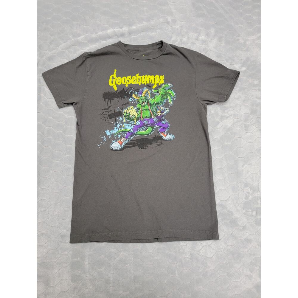 Goosebumps Shirt Men's Large Gray Geek Fuel Exclusive Monster Blood Graphic Tee